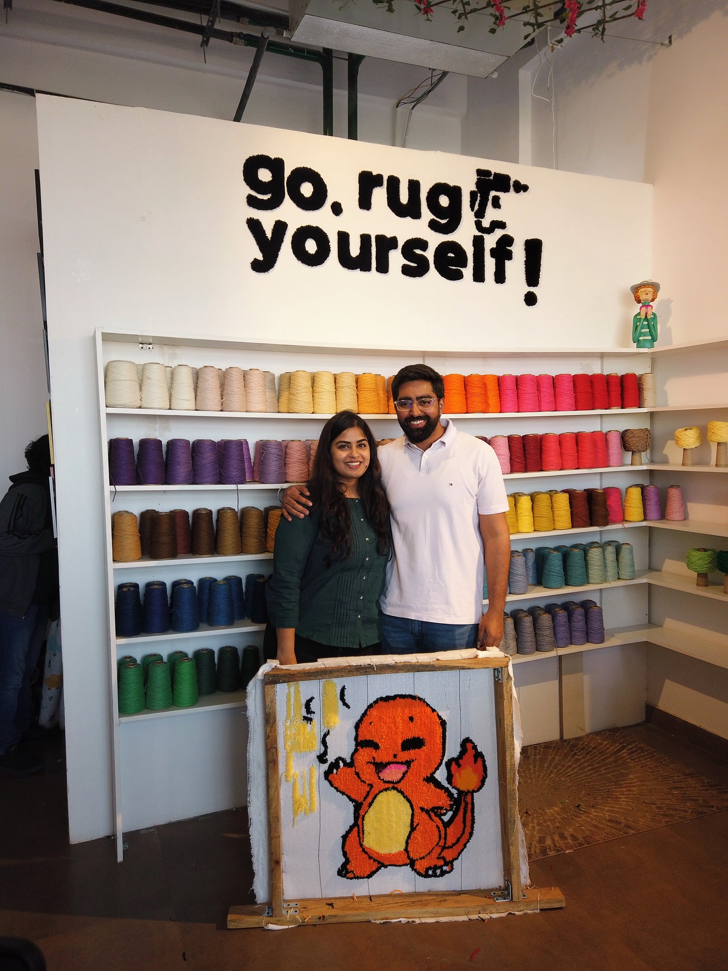 Couple Tufting Session