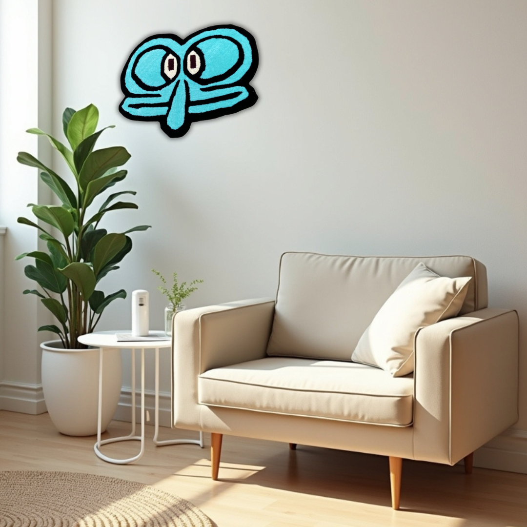 Squashed Squidward Rug