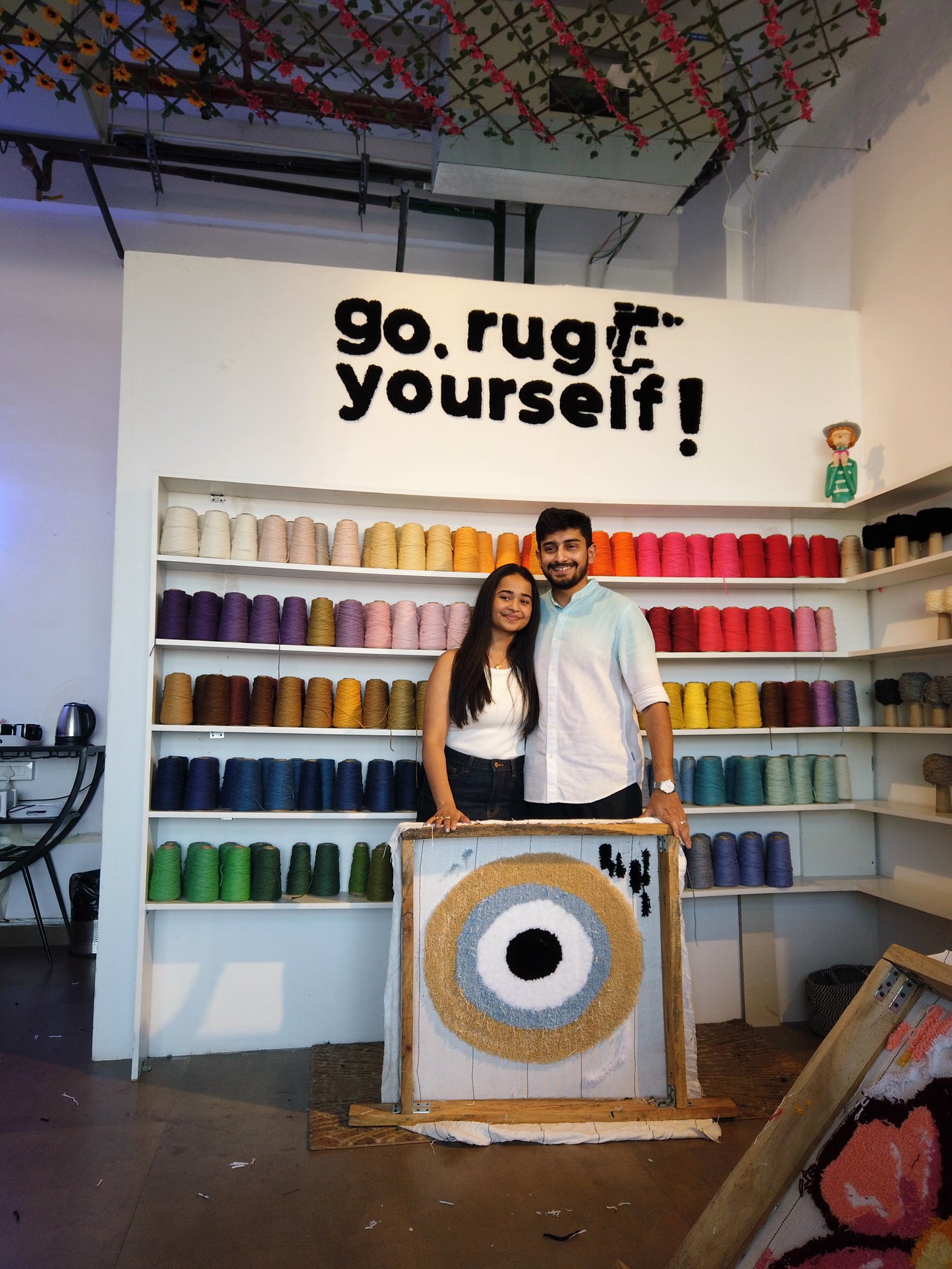 Couple Tufting Session