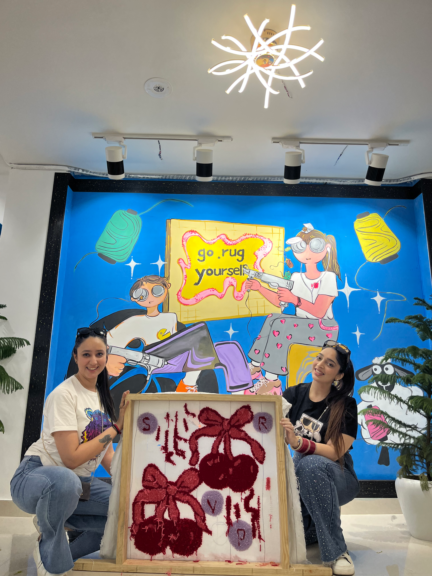 Couple Tufting Session