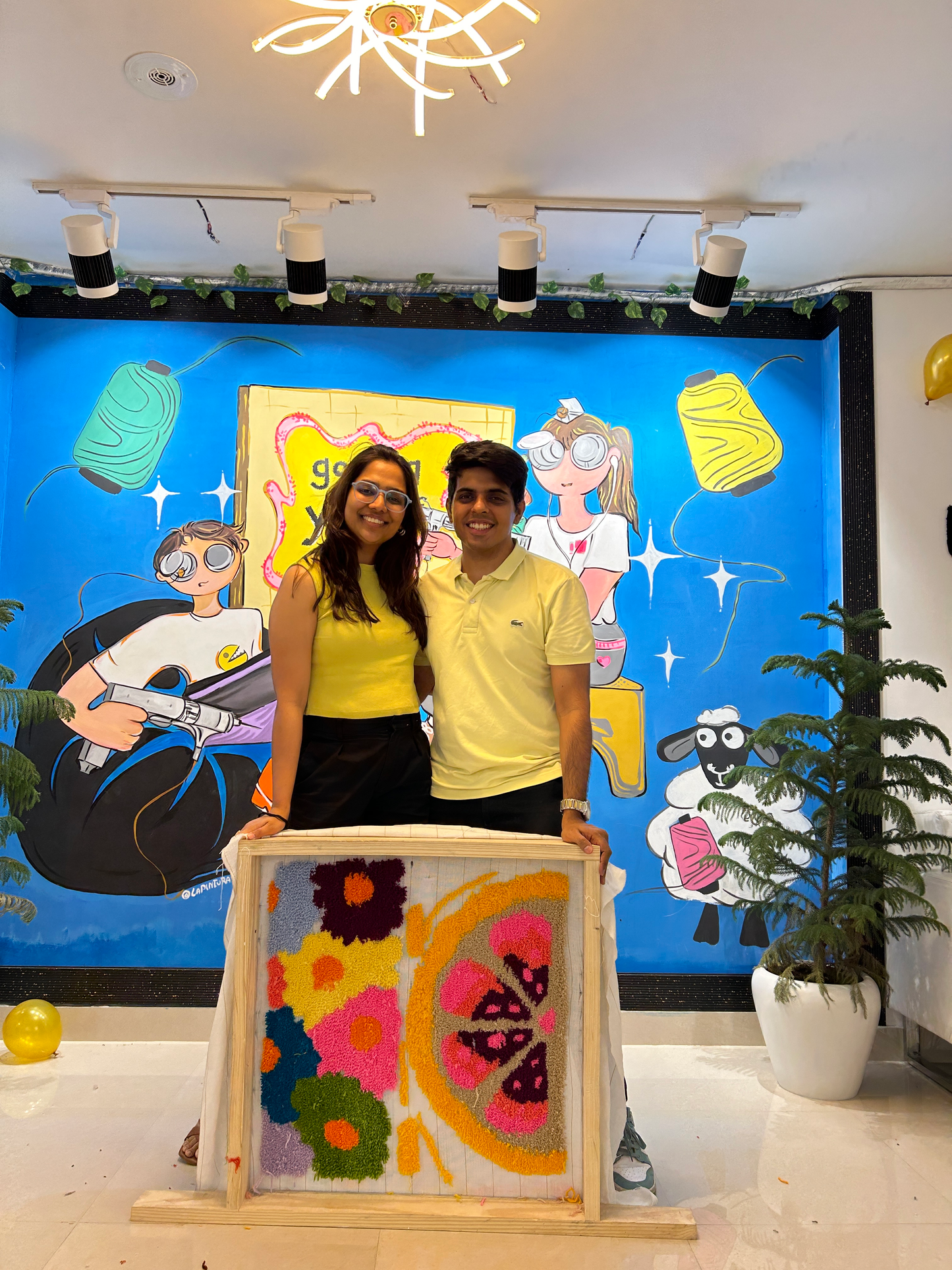 Couple Tufting Session