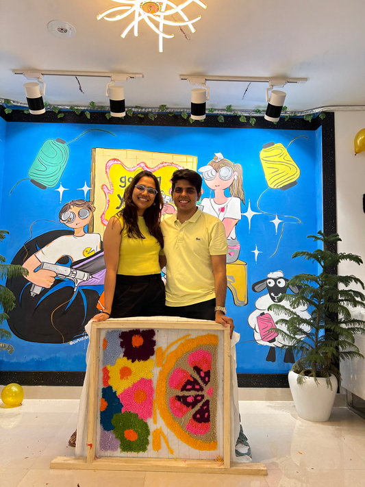 Couple Tufting Session