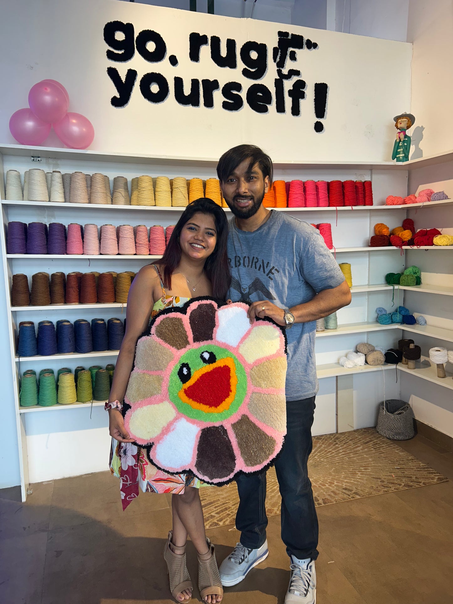 Couple Tufting Session