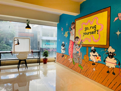 Couple Tufting Session