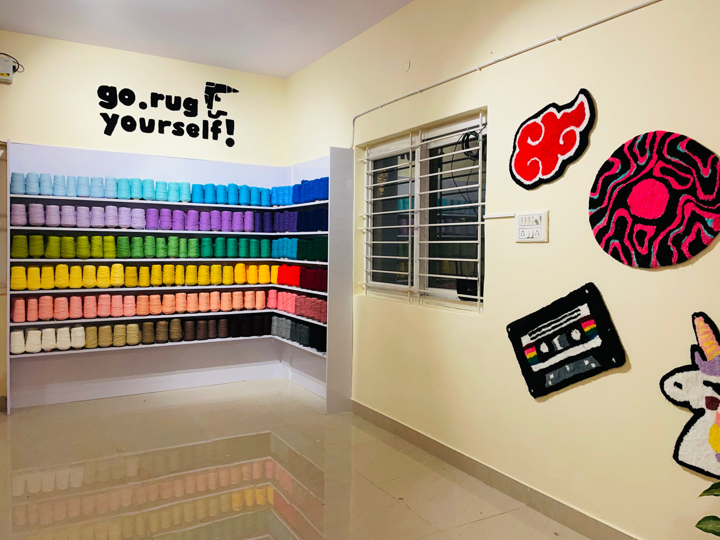 Couple Tufting Session