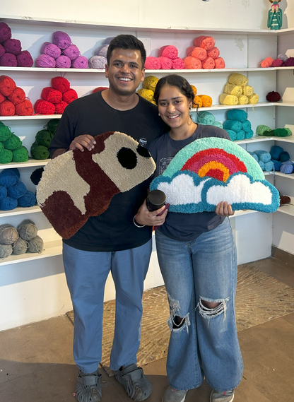 Couple Tufting Session