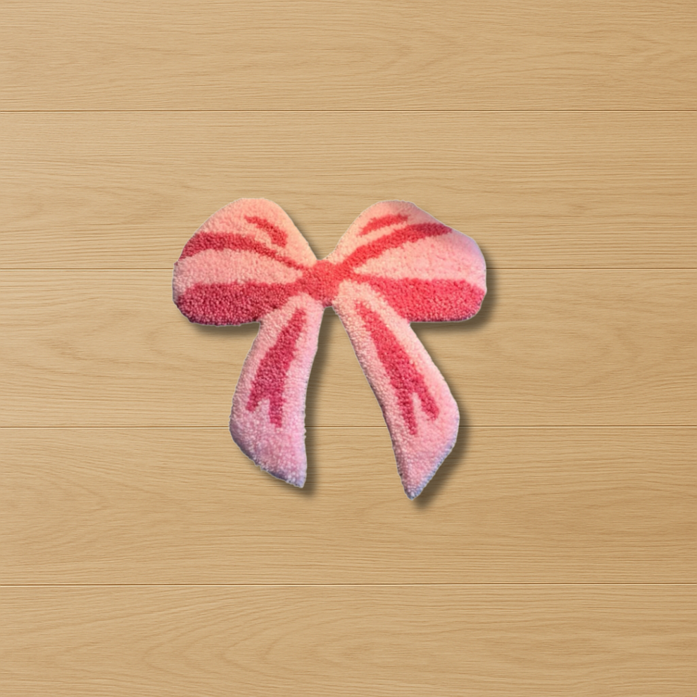 Bow Custom Rug Pink Bow Rug β Go Rug Yourself